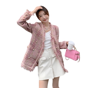 高级感显瘦上衣短裙女2025春秋季新款韩系气质小香风裙图片