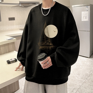 5XL华夫格卫衣男大码胖子圆领长袖t恤HW76409-P30,墨绿半裙搭配胖子图片
