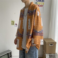 夏大码风港风外套防晒服开衫薄款道袍披风汉服中性F12/P40，男装衬衫，钱塘713