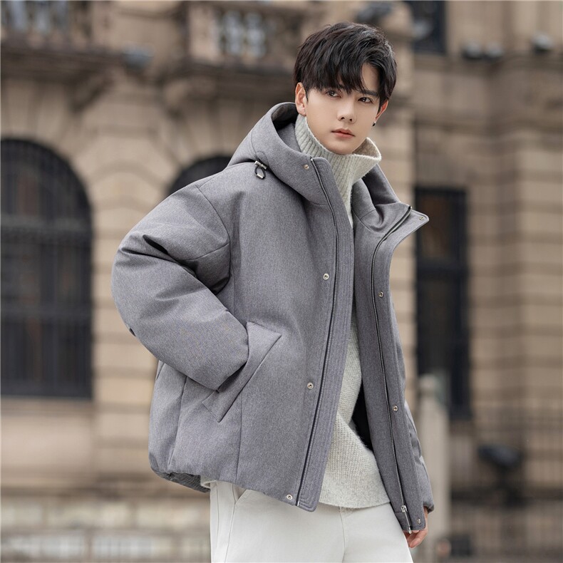 设计师款羽绒服冬季新款白鸭绒保暖连帽羽绒外套男5212-P415控698,男装羽绒服,电商A355（原A415）