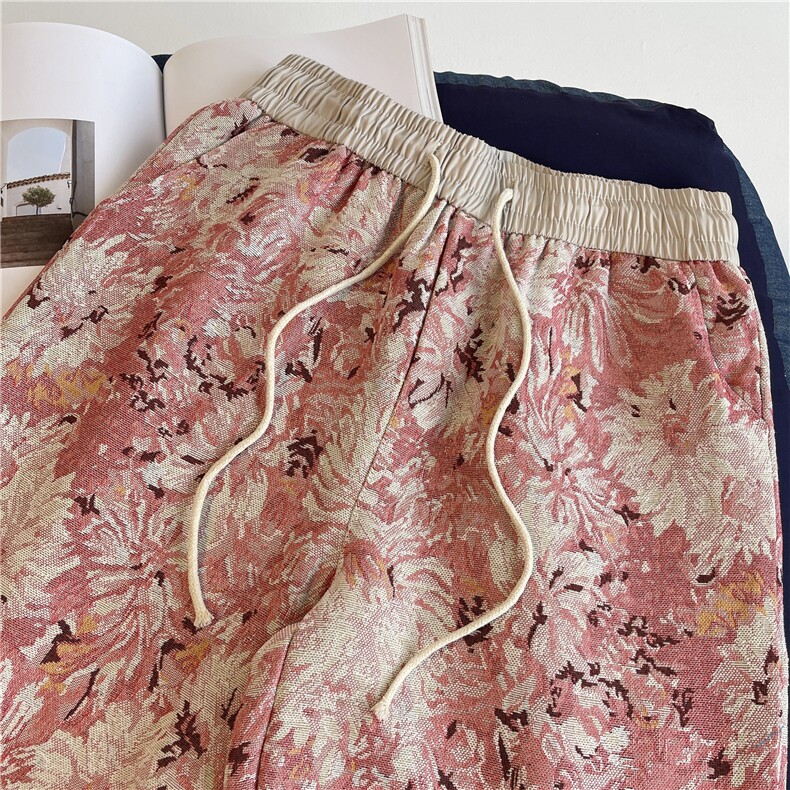 美式复古重工满印过膝短裤，A061-AD01578-特P25-平铺图，男装牛仔裤，电商A061