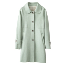 鹿皮绒风衣女中长款春装2025年新款爆款春秋休闲外套女超火高级感，女装风衣，冬木谷雨