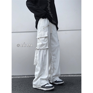 05秋季美式高街宽松多口袋工装裤灯芯绒直筒裤XZ211-1-K2206-P60图片