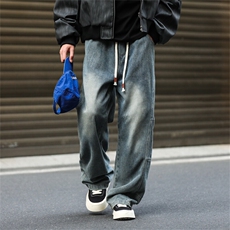 903-AK28-特P55S-3XL【蓝色黑色】弯刀牛仔裤！现货！1，男装牛仔裤，星座903
