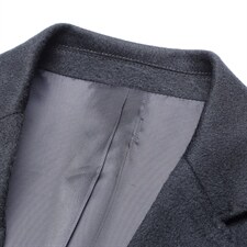 羊毛西服秋季新款中老年茄克衫爸爸装休闲男装外套MNSAA215-P345图片