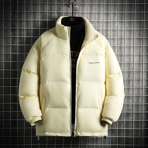 立领加厚羽绒服男宽松印花冬季羽绒衣外套情侣款A266-YR01-P110图片