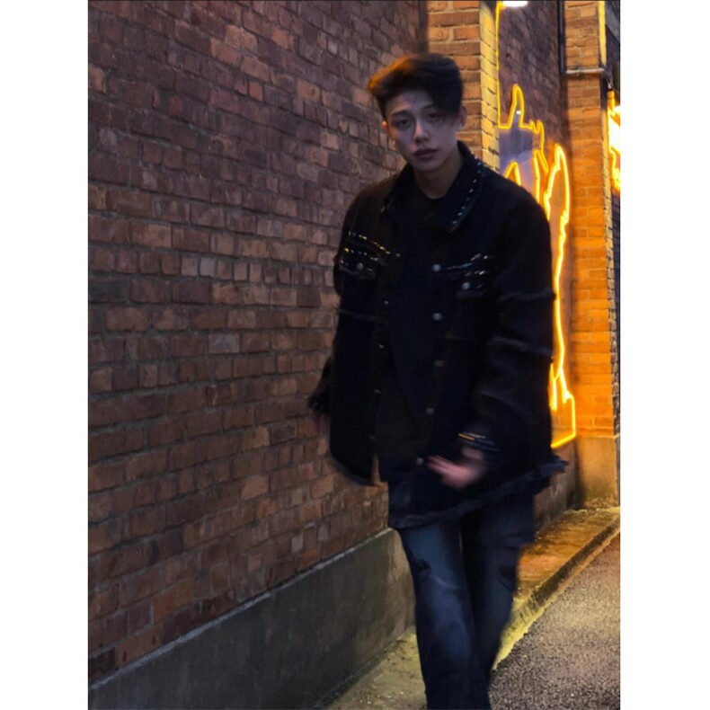 【有货】cleanfit毛边牛仔外套男款美式高街工装夹克CT01CC-P65,男装夹克,星座1007（原301D）