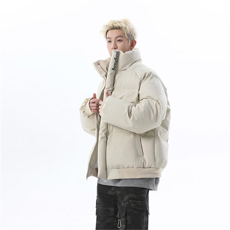网图冬装立领加厚韩版棉服刺绣PU皮棉衣情侣美式外套MY968特P85,男装棉衣,电商A341