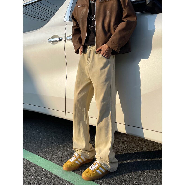 现货~美式基础款显瘦微喇牛仔裤5XZ502-K773-P45控68,男装牛仔裤,星座502