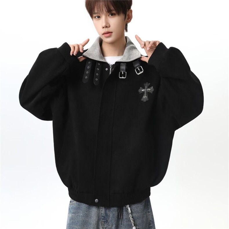 现货DWT6205-特批95抖音得物高质量十字架刺绣外套,女装短外套,星座603-2