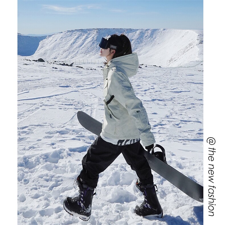 24冬季防水单板男女情侣加厚保暖滑雪服套装M78+K1002J加绒-P230，男装休闲套装，电商A001