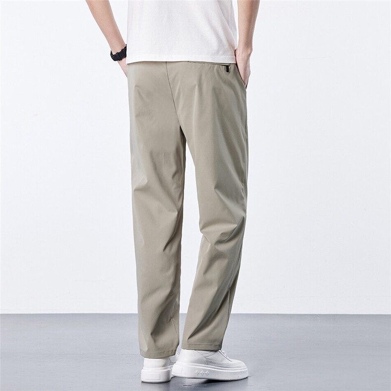 【抖音】夏季三防冰丝弹力面料直筒裤休闲运动裤K1085-25元,女装休闲裤,星座1706