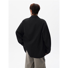 （送个性领带）CS1160-特P42控88肌理感长袖男小众设计大码衬衣，男装衬衫，电商A059