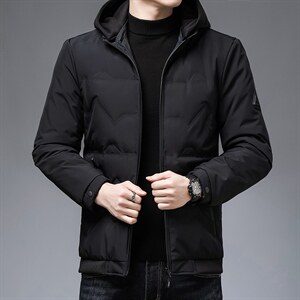 冬季中年休闲羽绒服连帽可脱卸男中长款加厚冬装外套ZL1008-P225，男装羽绒服，电商B212（原钱塘6029）