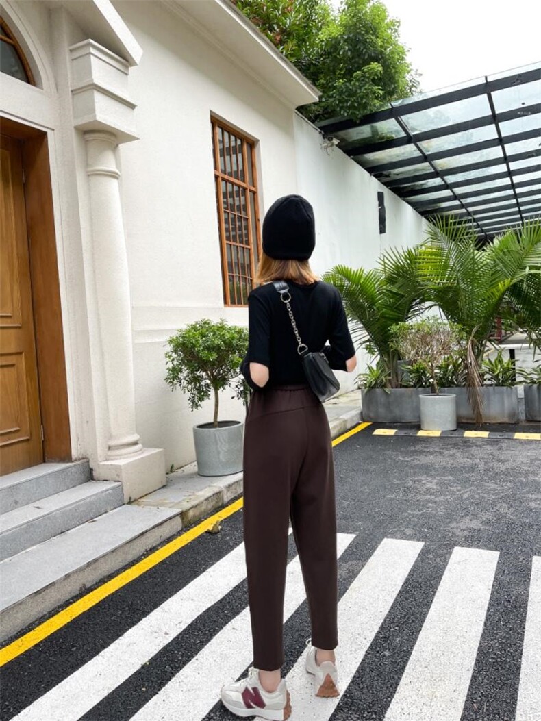 空气层卫裤秋季，女装休闲裤，LC裤子