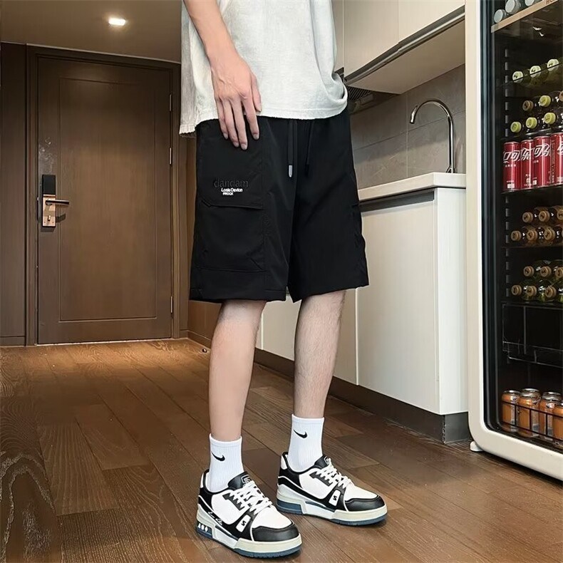 工装短裤男夏季外穿休闲骑兵斜复网薄款速干五分裤男士中裤D125,男装牛仔裤,星座1116A-1（原606A）