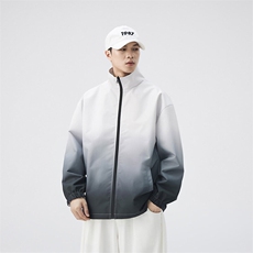 秋季宽松两面穿夹克男渐变立领上衣外套DSA157B-JK7906-P68，男装夹克，电商A157B