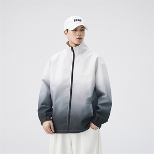 秋季宽松两面穿夹克男渐变立领上衣外套DSA157B-JK7906-P68图片