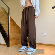 2023春季抖音品质中性风直筒阔腿拖地休闲裤b208-KZ412-P60控78，男装休闲裤，电商B208