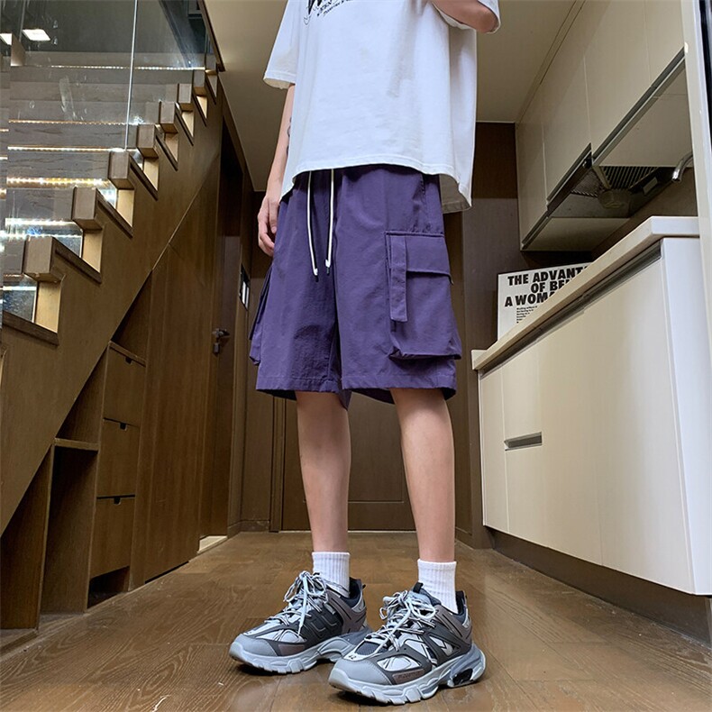 2025夏季休闲潮流大口袋短裤工装五分裤子男24XD23043特批35,男装休闲裤,电商A042