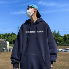 抖音得物供货可提供视频春装重磅美式宽松连帽卫衣DL2410，男装卫衣，电商A486-1