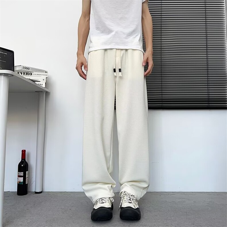 男款2026新款春秋潮流ins直筒休闲裤男士宽松百搭阔腿裤1239P36,男装休闲裤,星座410-2