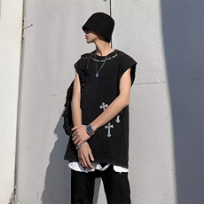 男夏季百搭潮流时尚鹿皮绒背心UT70P28，男装背心/马甲，星座1116-2