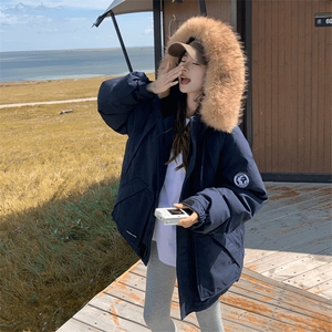 【升级款】派克服工装羽绒棉服oversize面包服外套Y902-P110网图图片