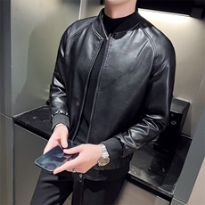 新款加厚加绒皮衣皮夹克309B-3-6602-P65，男装夹克，星座1409-3