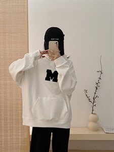 毛巾绣M卫衣,女装卫衣/绒衫,WW9