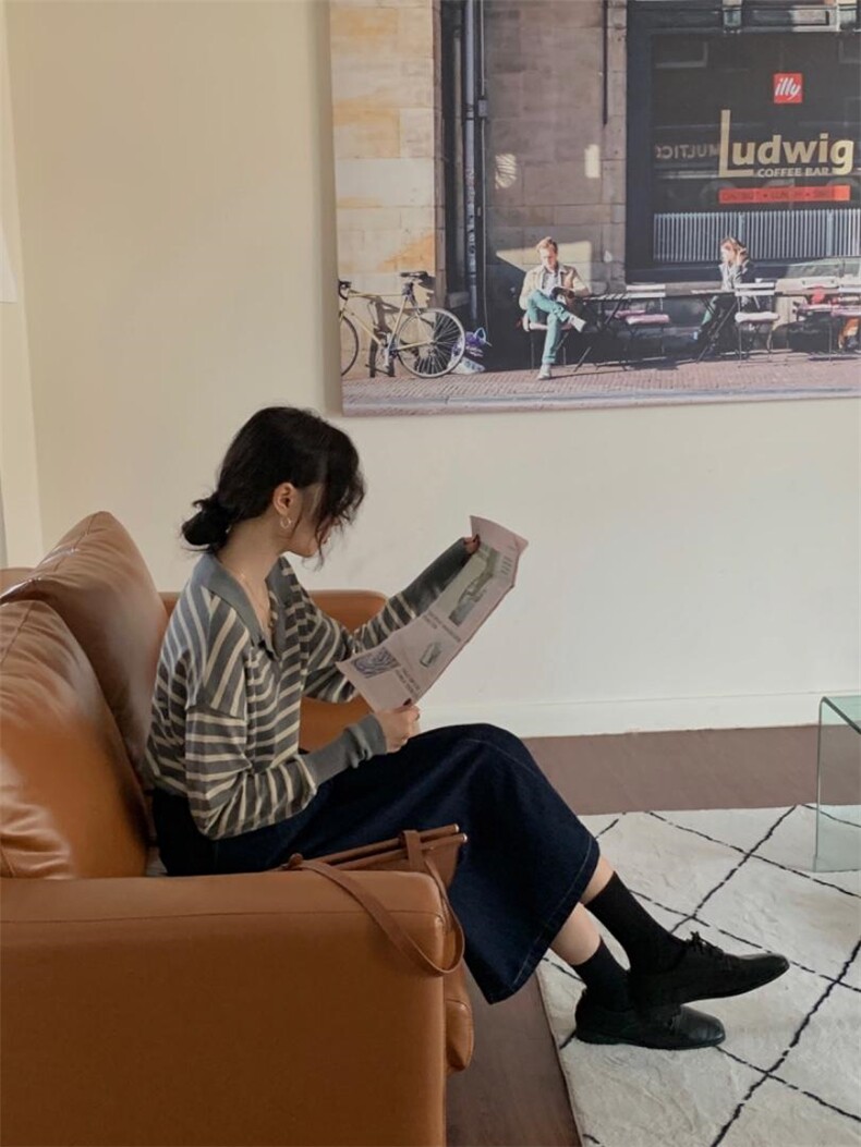 条纹毛衣，女装针织衫/毛衣，FAILISI(2F)