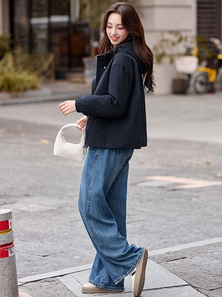 夹棉加厚短外套女2025冬季新款小个子棉衣棉服休闲加绒派克服,女装棉衣/棉服,香水丽阁