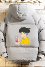MY16200-P100加厚加绒连帽棉衣男大码棉服男面包服男砖墙挂拍，男装棉衣，电商A040A