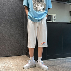 QK72064-P25冰丝七分裤男大码速干短裤男五分裤港风，男装休闲裤，电商A040