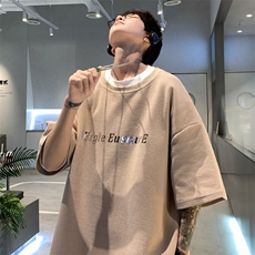！2025夏季新款男士华夫格短袖T恤半袖TXH2401特P23控38，男装T恤，电商B220