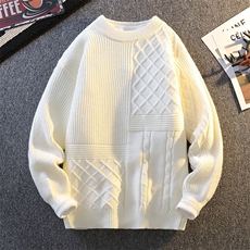 2024【新品】秋冬圆领毛衣男士针织打底衫潮流百搭-M5085-P50，男装针织衫/毛衣，星座1105
