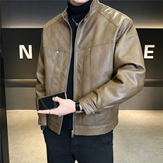 标50绒羽绒服男冬季2025新款皮衣外套7天后出货A313-8875-P205，男装皮衣，电商A313