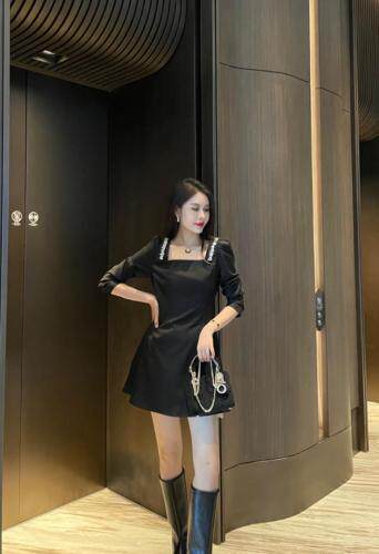 秋装气质女人味连衣裙图片