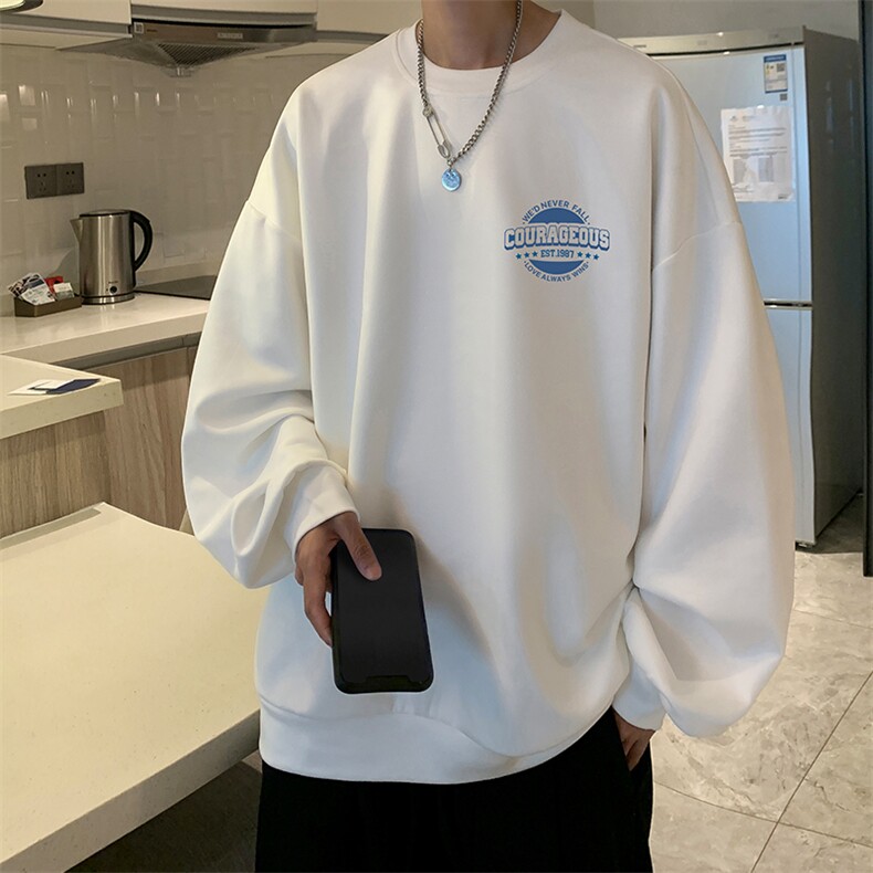 麂皮绒卫衣男大码重磅长袖t恤男JW81395-P35,男装卫衣,电商A040