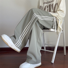 供抖音主推条纹休闲运动裤秋季秋冬宽松X416b-1-KL906-特P40控58，女装休闲裤，星座416B-1