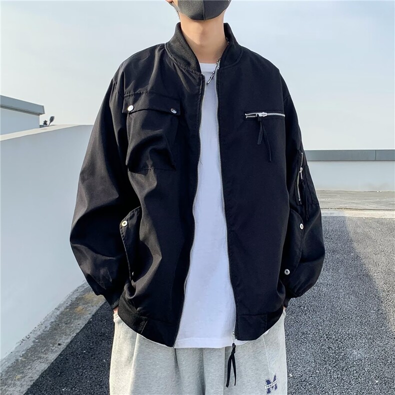 秋季青春流行男夹克文艺潮外套 HJ03 P63图片