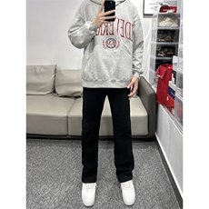 B221美式ins高街暗黑小众修身弹力休闲牛仔裤LK23010-P60控78，男装牛仔裤，电商B221