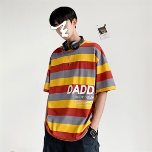2021夏季新款男装短袖T恤条纹 202-7-GT03-P30图片