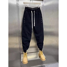 1506-1/KT11331/P51黑色休闲裤子男士春季新款简约百搭束脚裤子潮，男装休闲裤，星座1506-1