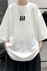 冰丝七分袖t恤男大码五分袖男短袖男中袖Q11436-P30，男装T恤，电商A040