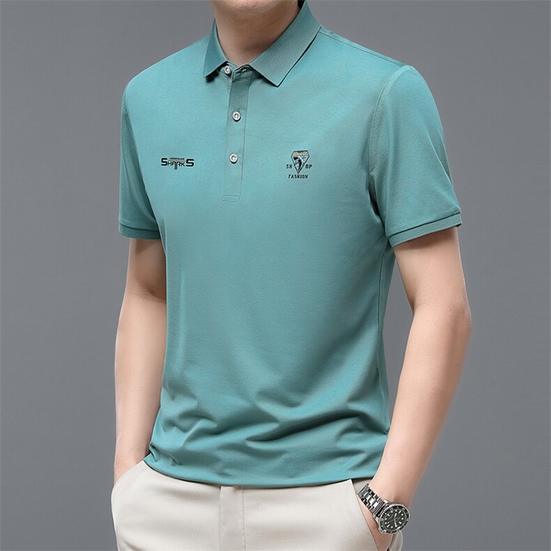 FT83210男士2023年夏季新款百搭T恤男短袖商务休闲体恤男P53图片