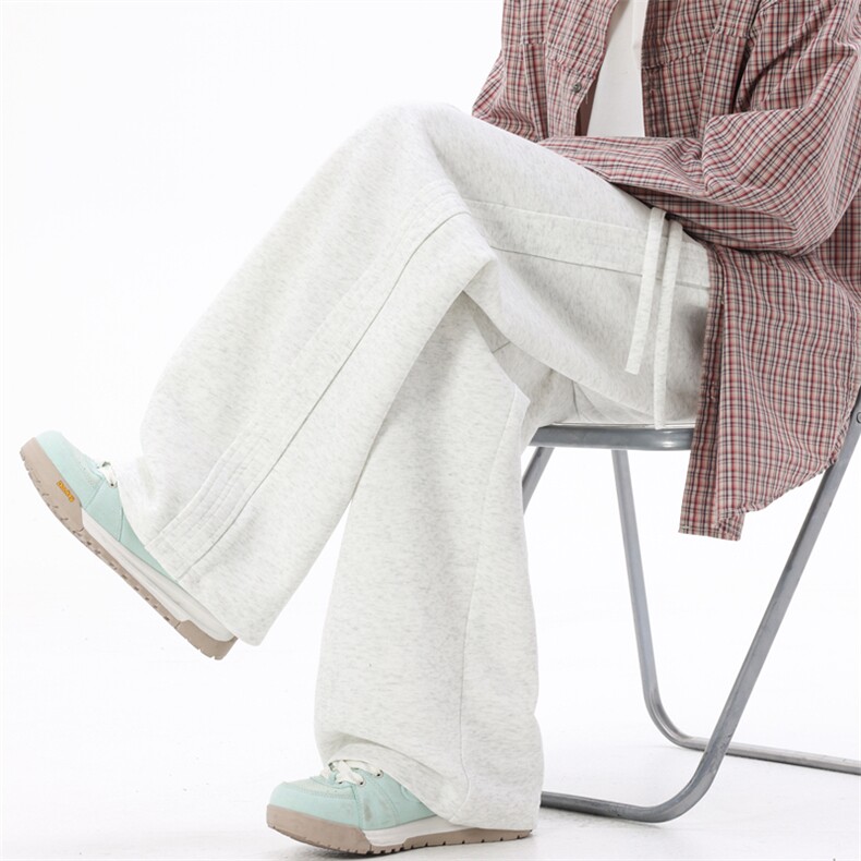 秋冬加绒休闲裤男宽松直筒裤弯刀裤K274-P45加绒P55 控78加绒控88图片