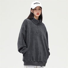 奥粒绒外套基础纯色休闲百搭立领套头卫衣男女同款EY3661-P80，女装短外套，电商B306
