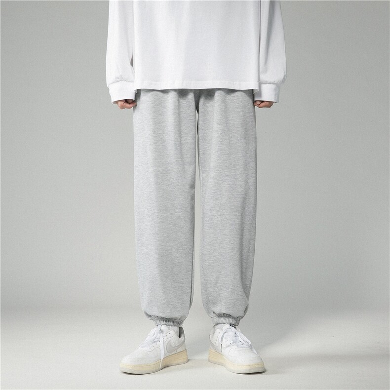 k750-p25现货港风中性大码卫裤束脚,男装休闲裤,星座116