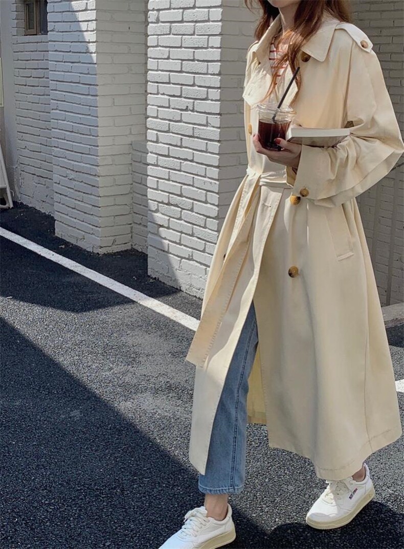 春季新品·韩风设计款风衣，女装风衣，Hello Tina